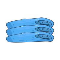 Illustration of Folded laundry stack vector