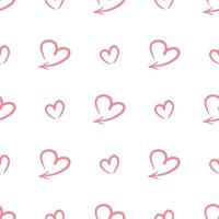 Minimalistic pattern with small hearts for Valentine's Day vector