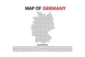 Germany Europe country Map Island Dotted Style Flat Design Editable . Suitable for Content Element or background modern vector