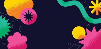 Geometric vibrant design background. Organic abstract shape with texture. vector