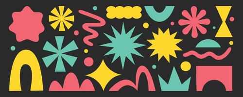 Organic hand-drawn shape abstract element design vector