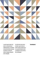 Simple corporate layout template for events, companies or any business related. Design with geometric shape for flyer, poster, cover, brochure, banner or any layout. Bauhaus geometric background. vector