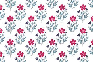 seamless floral pattern with delicate blooms, swirling vines, and organic motifs perfect for fabric, wallpaper, wrapping paper, and botanical designs vector