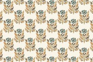 seamless floral pattern with botanical motifs for textile design wallpaper wrapping paper nature inspired backgrounds and garden themed patterns vector