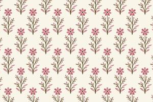 seamless floral pattern with intricate botanical elements for wallpaper fabric wrapping paper nature inspired prints and garden theme backgrounds vector