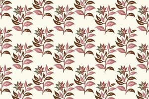 seamless floral pattern with intricate blooms, organic shapes, and lush greenery ideal for wallpaper, fabric, wrapping paper, and botanical designs vector
