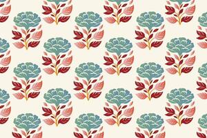 seamless floral pattern with botanical illustrations for textile wallpaper wrapping paper spring designs garden inspired backgrounds and nature patterns vector