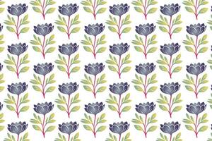seamless floral pattern with intricate flowers, leafy vines, and natural elements ideal for wallpaper, fabric, wrapping paper, and botanical prints vector