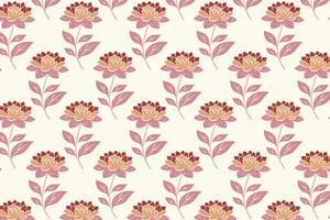 seamless floral pattern with delicate flowers, detailed foliage, and natural elements ideal for fabric, wallpaper, wrapping paper, and botanical prints vector