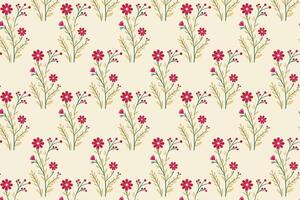 seamless floral pattern with botanical illustrations for textile design wallpaper wrapping paper garden themed prints and nature inspired backgrounds vector