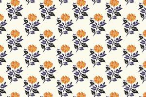 seamless floral pattern with intricate flowers, leaves, and botanical details ideal for textile, wallpaper, wrapping paper, and nature-inspired designs vector