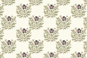 seamless floral pattern with intricate flower and plant designs for fabric wallpaper wrapping paper botanical backgrounds and garden inspired artwork vector