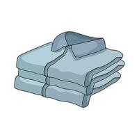 illustration of Folded laundry stack vector