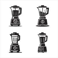Blender Icons Editable Black and White Illustrations vector