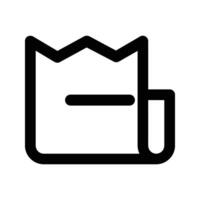 Receipt, bill and invoice line icon. Billing document outline sign. vector