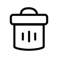 Delete icon , Trash can, bin, Garbage sign isolated on background. illustration vector