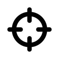 Crosshair icon. Target aim sign for mobile concept and web design. illustration vector