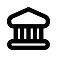 Bank icon. Banking sign. for mobile concept and web design. illustration on background vector