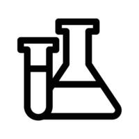 Chemistry flask Icon. symbol for mobile concept and web design. illustration on background vector