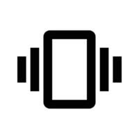 Mobile phone vibrating icon ringtone symbols for app web logo banner icon button vector