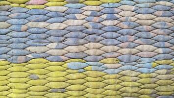 Textured woven mat background photo
