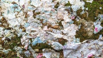 Torn paper on ground texture photo