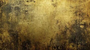 Textured gold backdrop with rustic artistic elements photo