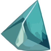 Blue and triangular gemstone icon png
