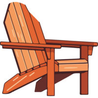 Rustic wooden bench, a symbol of relaxation isolated png