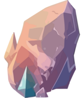 Geometric crystal shapes nature png