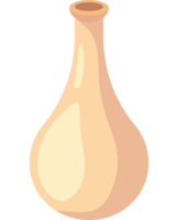 White vase of clay decorative icon isolated png