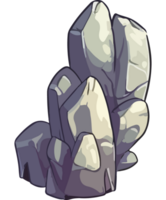 grey color stones nature icon isolated png