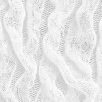 Close-up view of textured white knit fabric showcasing intricate patterns photo
