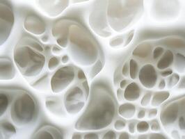 Intricate organic shapes create a textured white surface in unique design photo