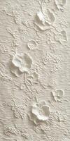Elegant floral lace fabric with intricate embroidery patterns for design photo