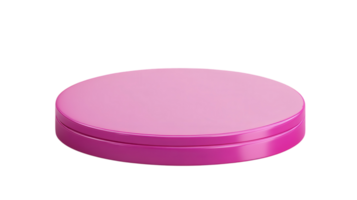 A pink round container with a lid on a black background png