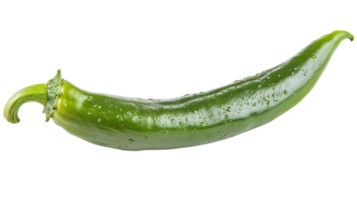 Fresh Green Pepper Perfect for Culinary Uses, Health Recipes, and Food Photography with a Shiny Surface for Enhanced Visual Appeal. png