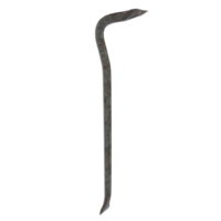 Heavy-duty crowbar isolated on transparent for multiple uses png