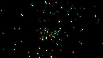 4K Abstract Glitter Stars ParticlesDigital Rendering Loop video