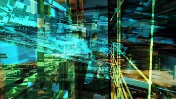 Technology Blocks Background 3D Rendering video