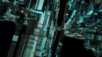 4K Technology Blocks Background 3D Rendering video