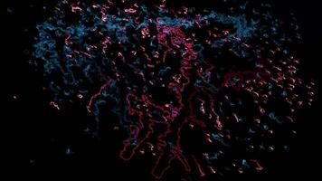4k Loop Electric Abstract Background Digital Rendering video