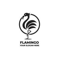 Simple and Modern Flamingo Icon vector