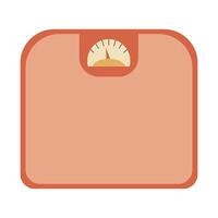 Floor scales in clip art style. Isolated illustration for your design vector