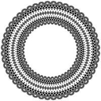 Elegant Ethnic Frame Design with Vintage Floral Pattern. vector