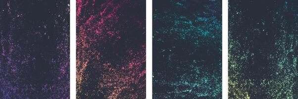 Set of luxury Minimal multi colored dust art theme Brochure cover background template design, Poster cover layout design, Modern flyer Covers collection, abstract Brochure template vector