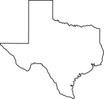 Texas State Map Outline icon design vector