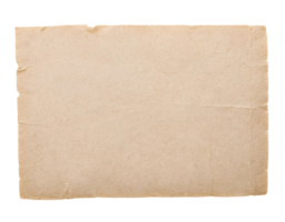 vintage torn paper isolated background, aged blank parchment texture for crafts, design, and artistic projects png