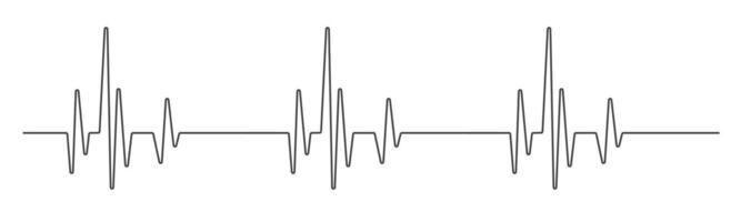 Heart beat cardio rhythm line. ECG EKG electrocardiogram medicine test. Heartbeat pulse. Diagram, monitor curve graph vector