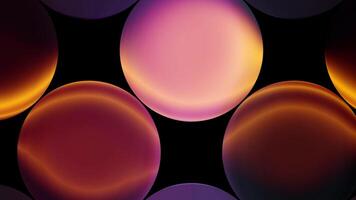 Abstract colorful particles floating upwards against a white background video